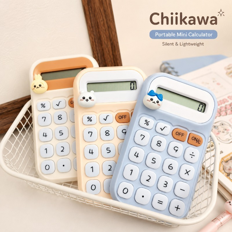 Scientific Calculator For Secondary School - Cute Chiikawa Portable Mini Calculator Silent